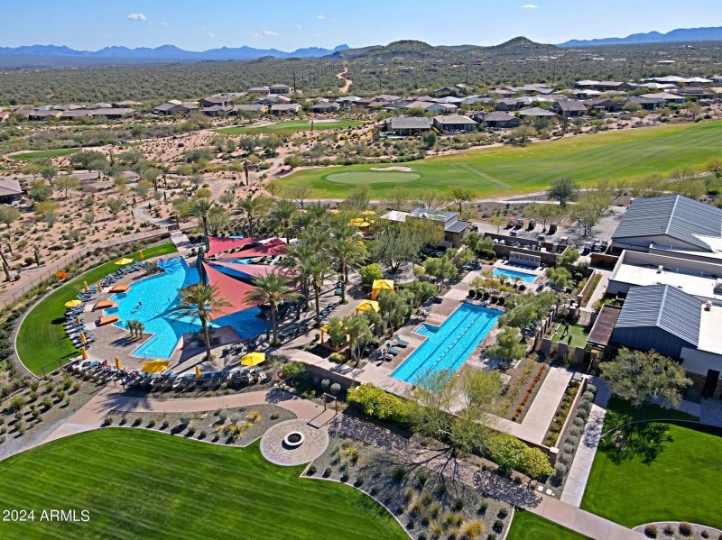 Aerial of Clubhouse and Area 5