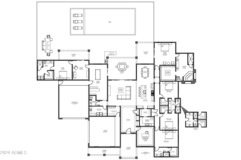Floor Plan with Pool