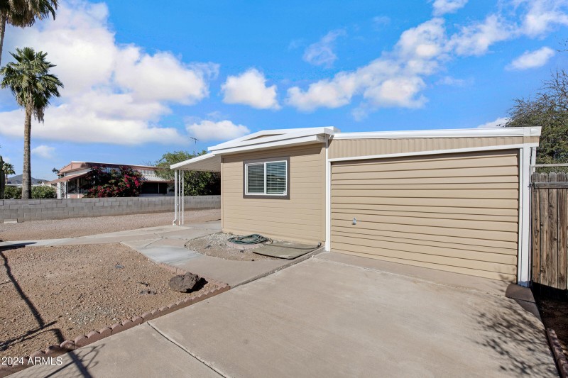 Carport with Garage door