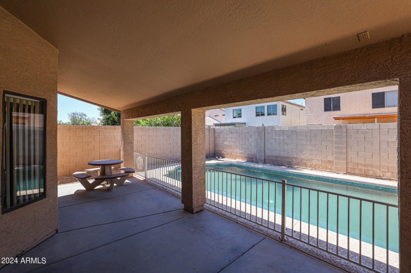 Rear covered patio I