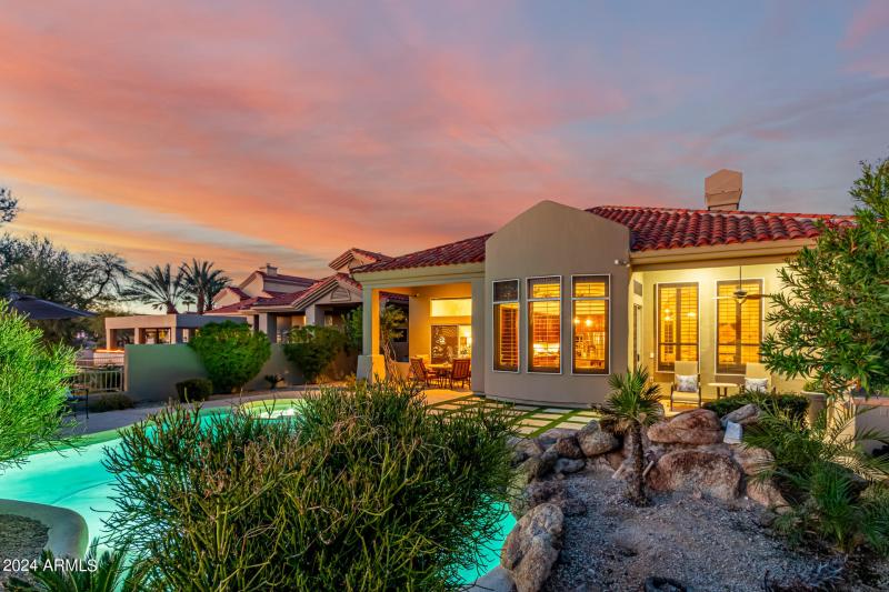 Private Backyard with Golf View