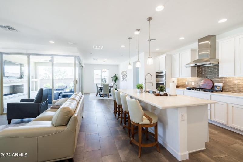 Family Room and Kitchen