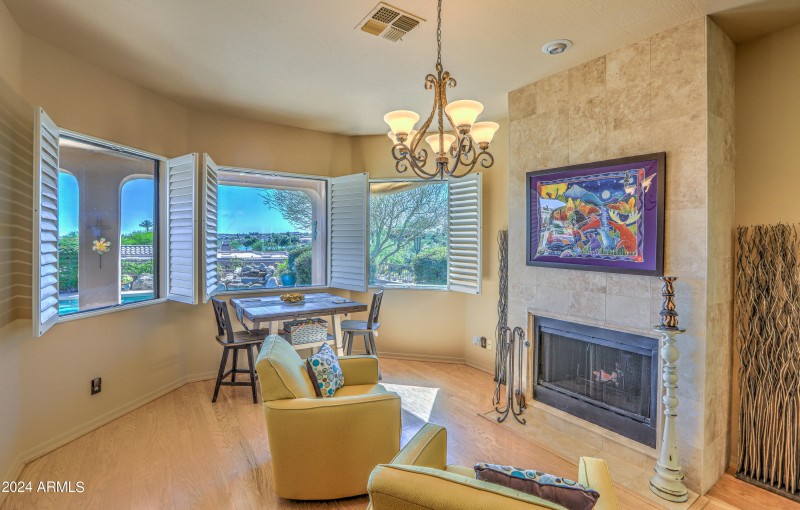 Living Room with Fireplace