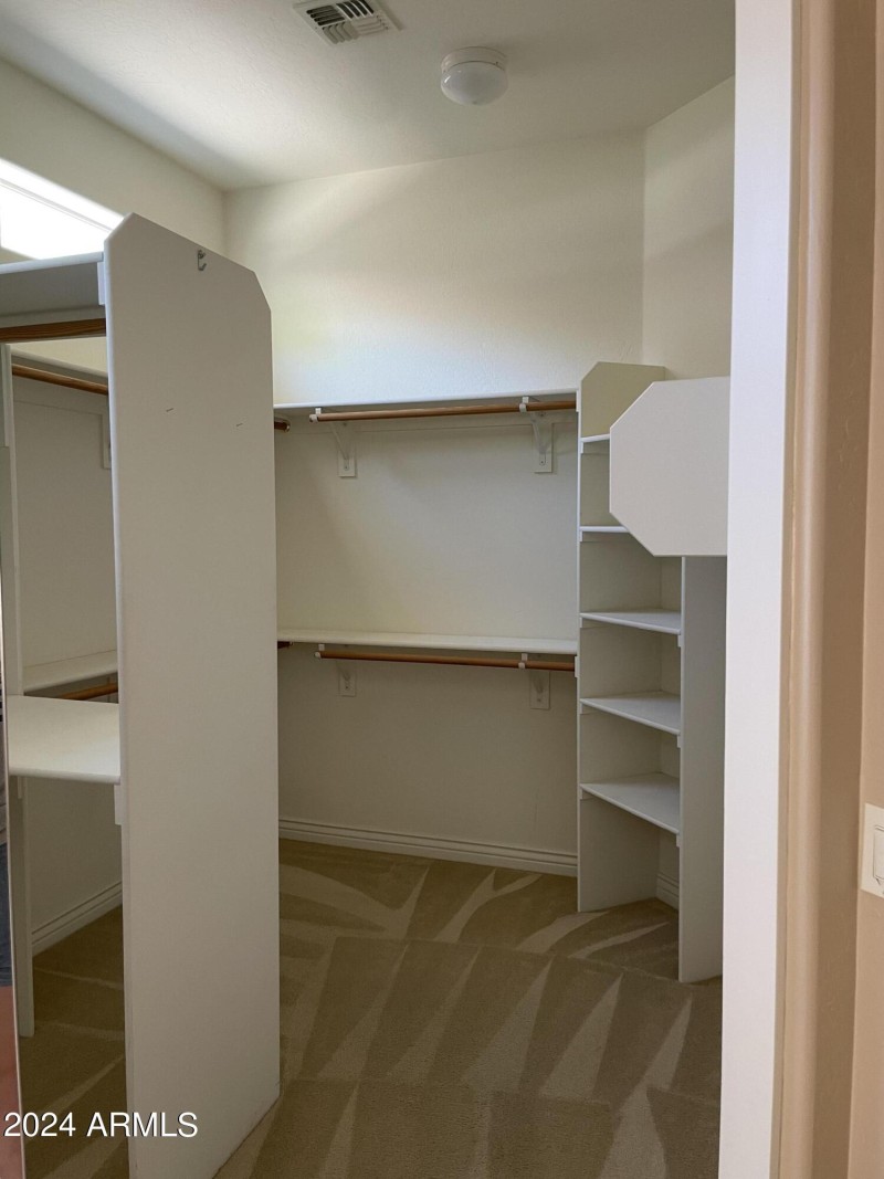 Master walk-in closet