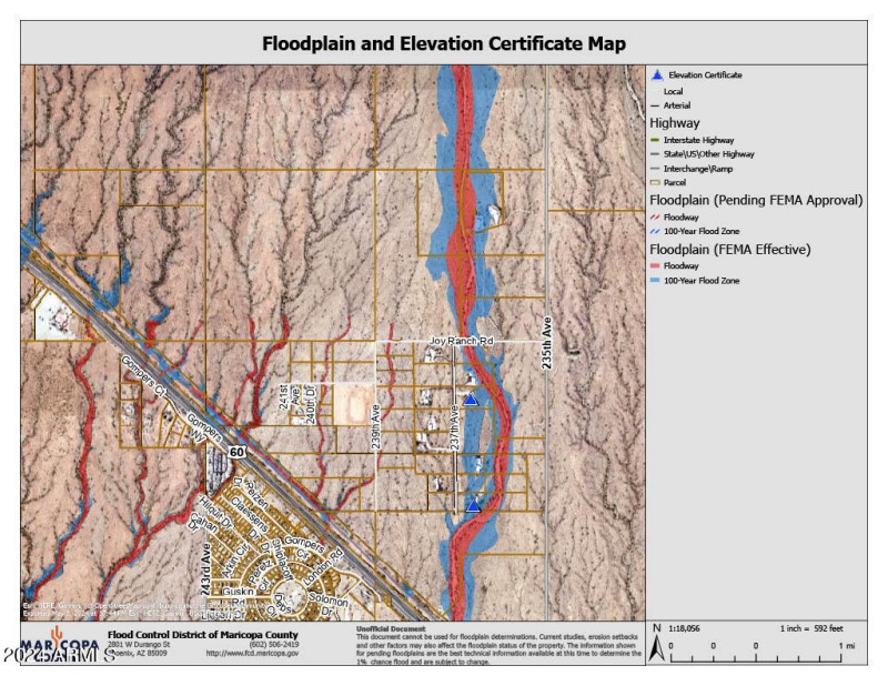 FLOOD ELEVATION AND CERTIFICATE MAP