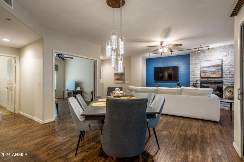 Dining area in great room
