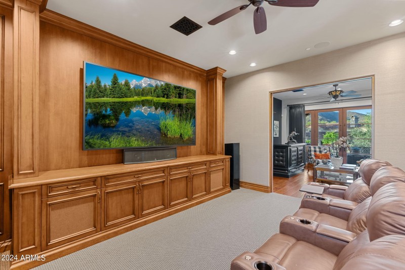 Media room open to game room
