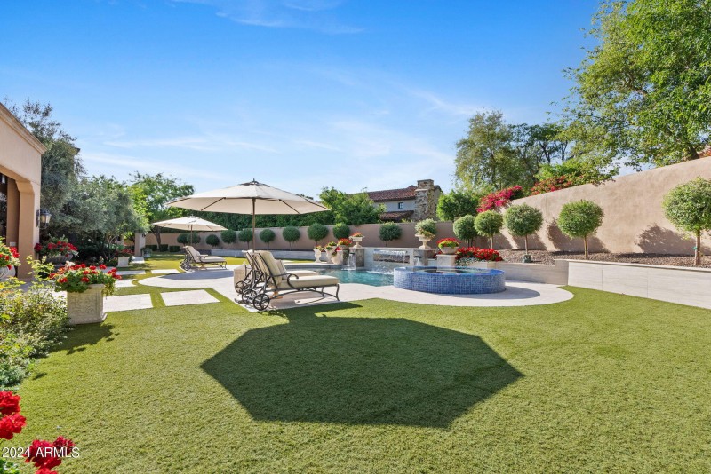 Additional grass area