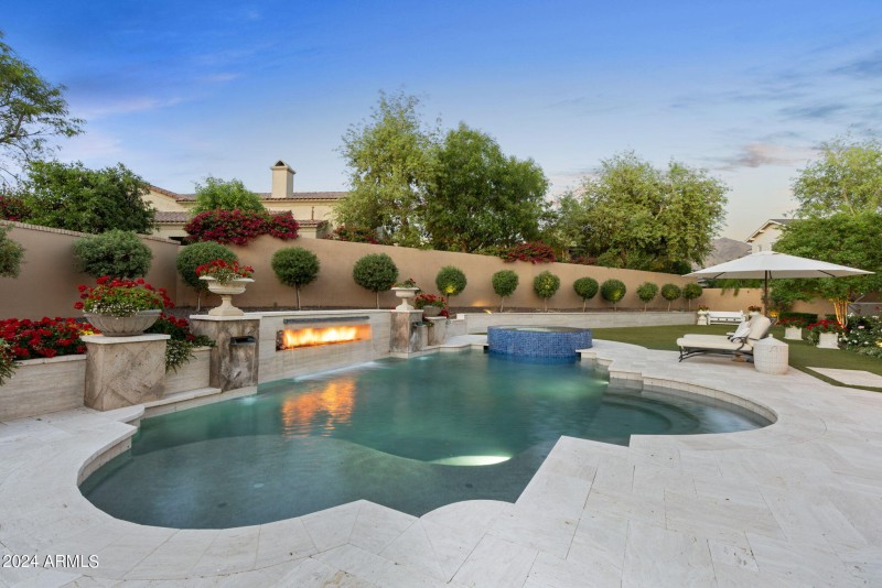 Pool and patio view