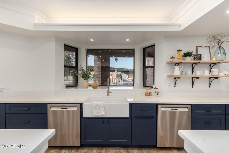 Kitchen with 2 Dishwashers