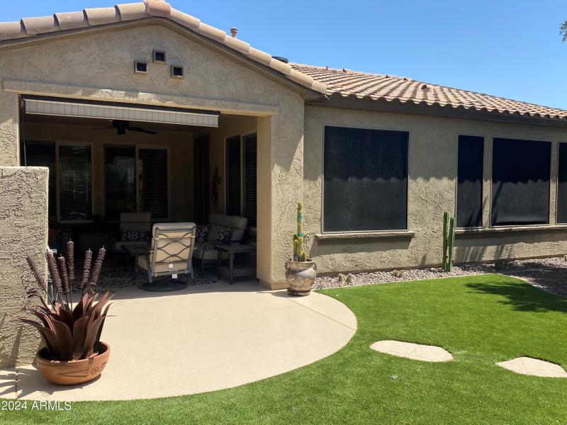 Covered and Extended Patio