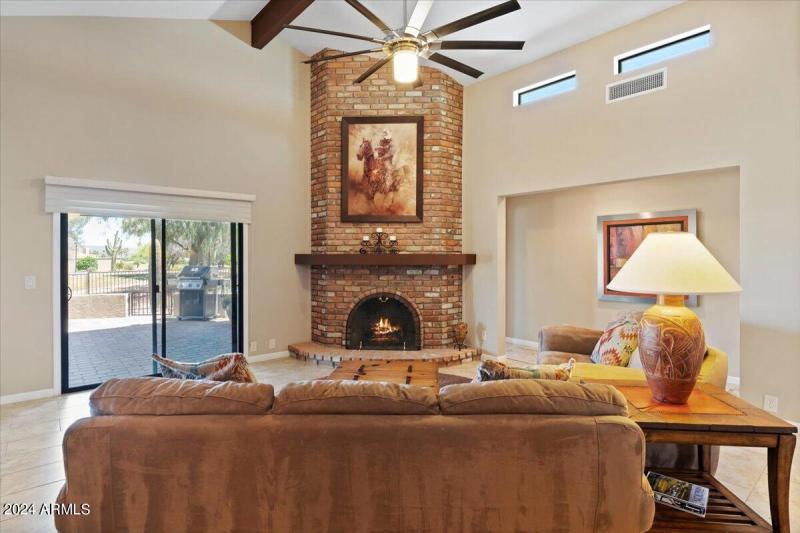 Wonderful Open Seating Area & Fireplace