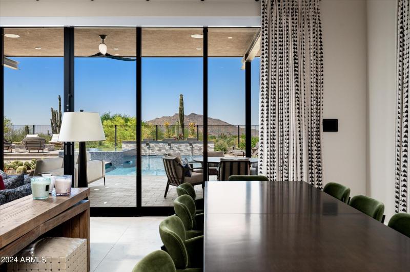 Dining view to patio