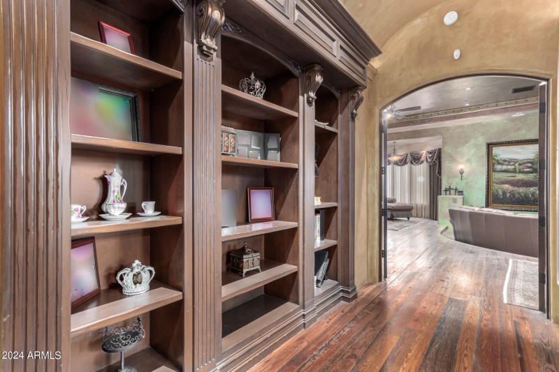 Hallway book shelf