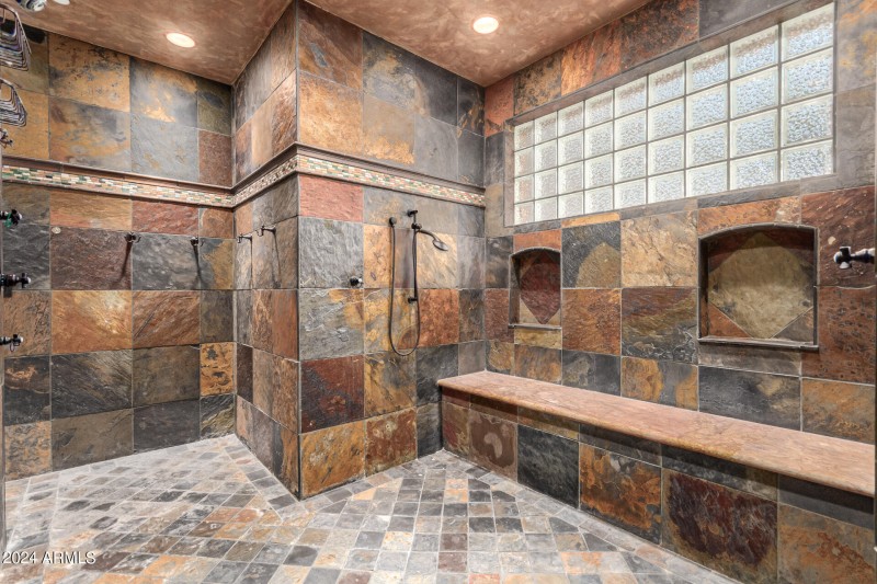 Master shower