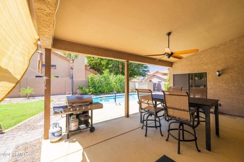 Spacious covered patio