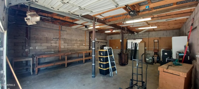 inside garage