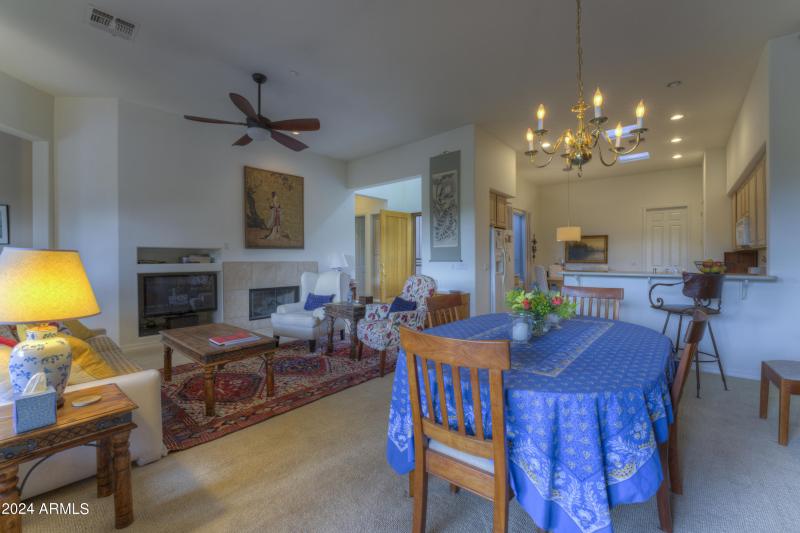 Great room: dining area