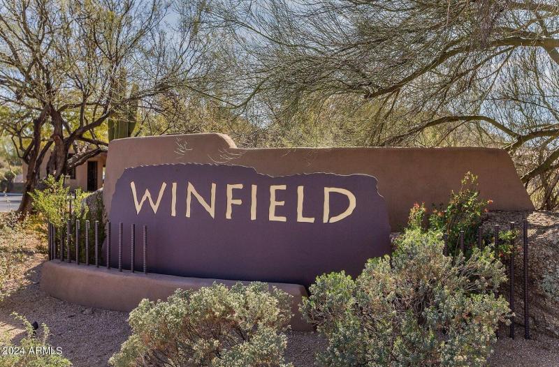 Winfield community sign