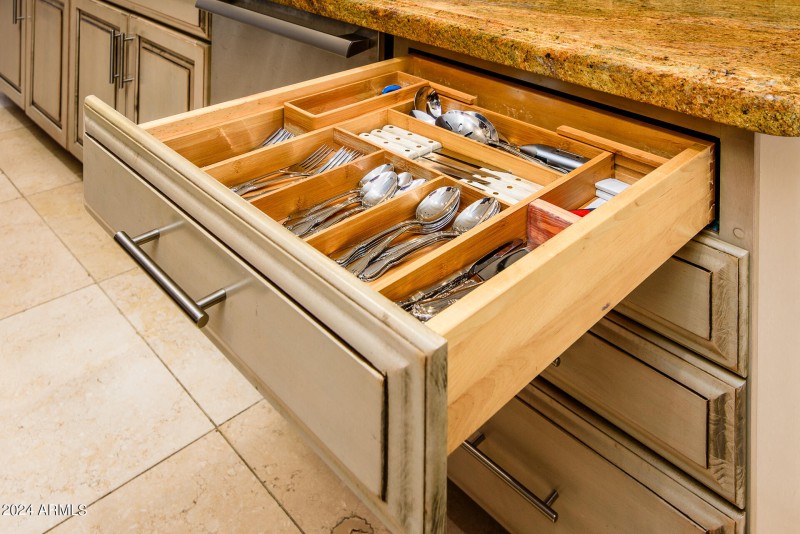 Built-In Silverware Drawer
