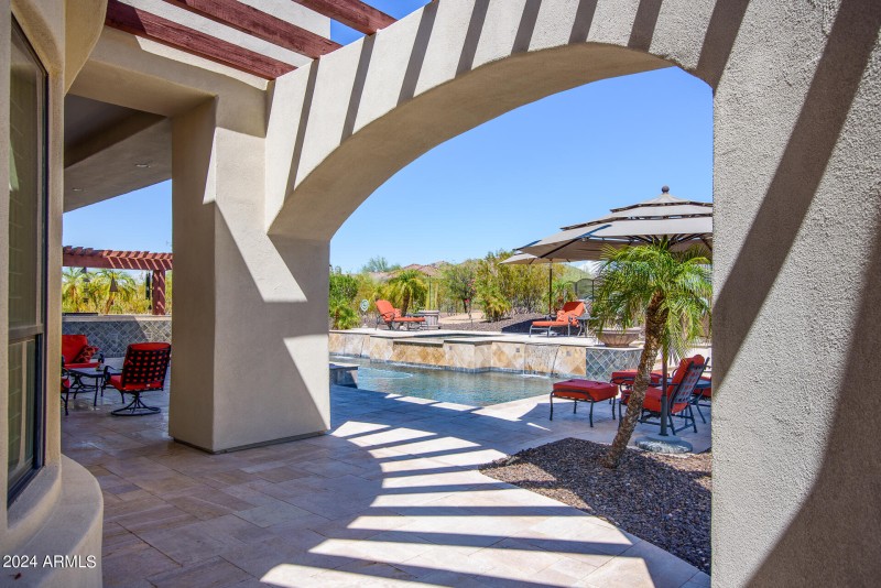 Partially Covered Back Patio