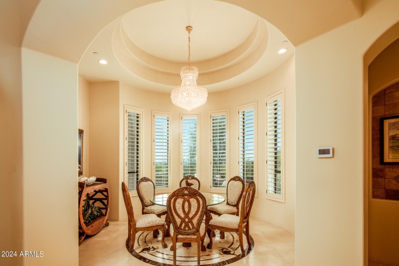 Formal Dining With GP Crystal Chandelier