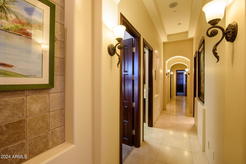 Arched Lighted Niches For Displaying Art