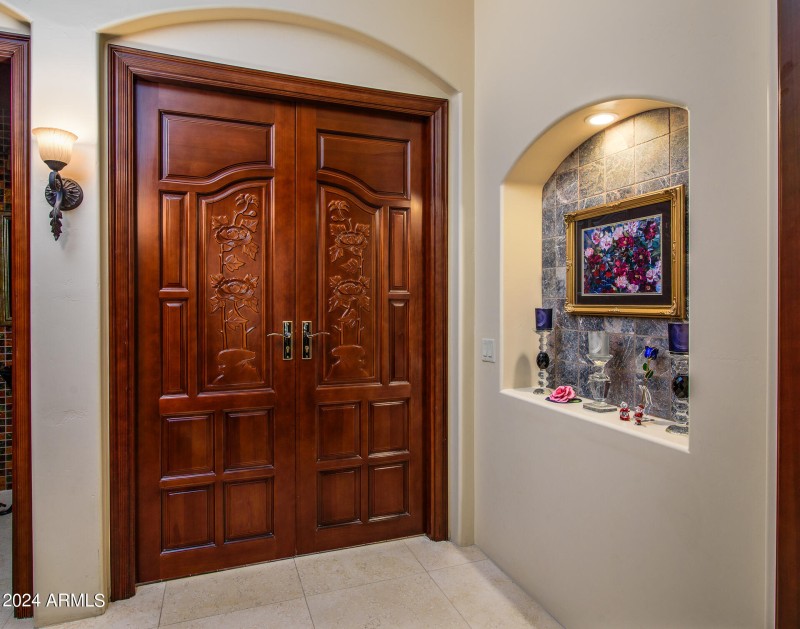 Hand Carved 8' Wood Doors