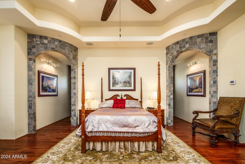 Arches Leading To Walk-Through-Closet