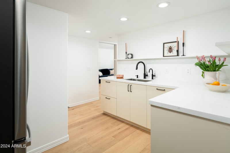 In-Law Kitchen With Quartz Counters