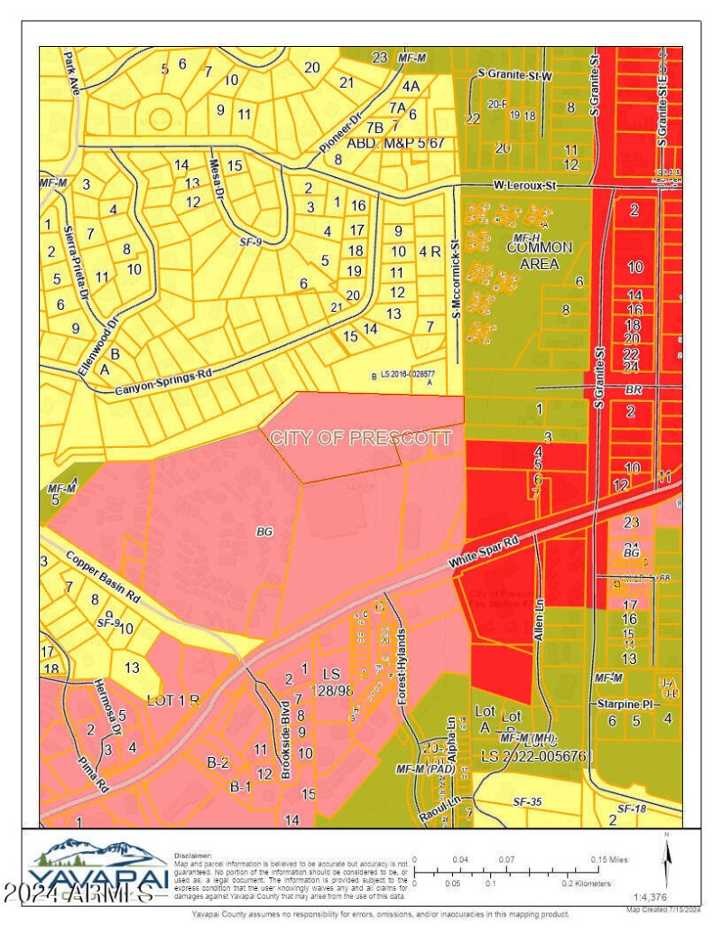 Zoning Parcel Map