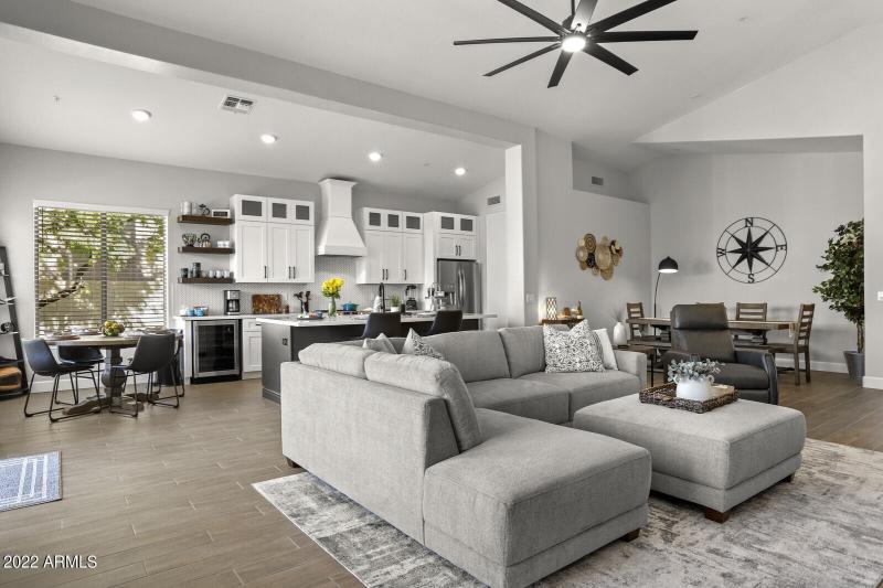 Wide angle great room view