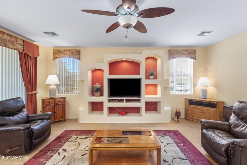 Great Room with Built In