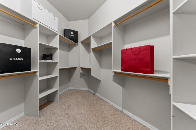Primary closet