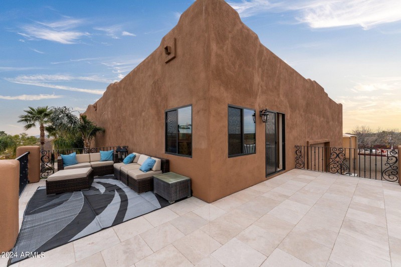 Casita Balcony sitting area
