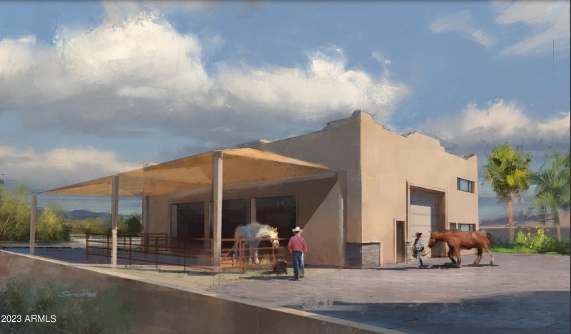Exterior Barn Rendering