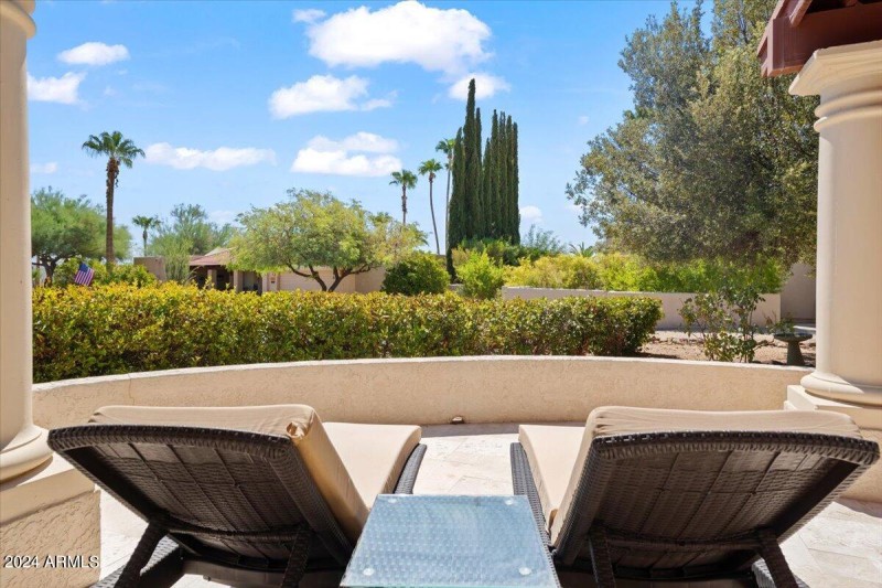 Large Patio with Chairs to Relax