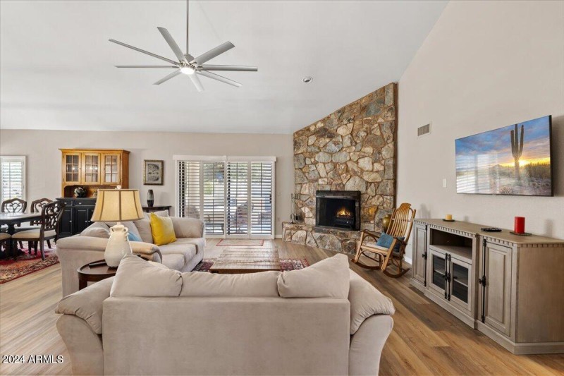 Living Room with patio exit