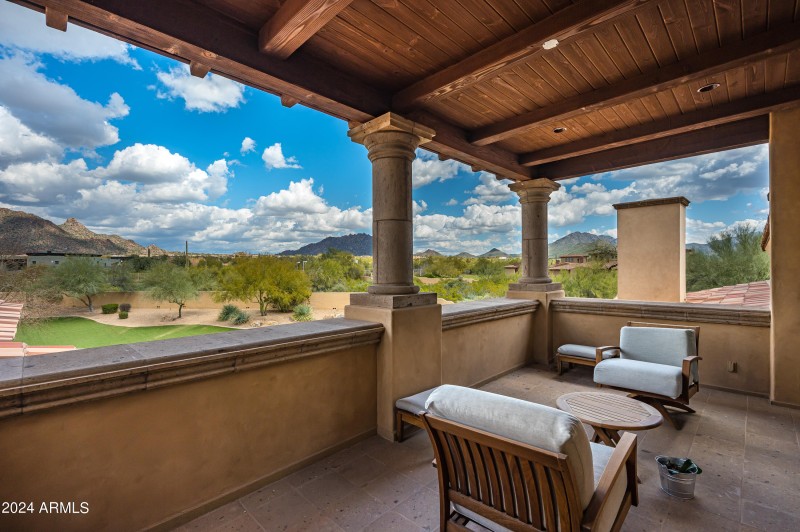 Upper level patio