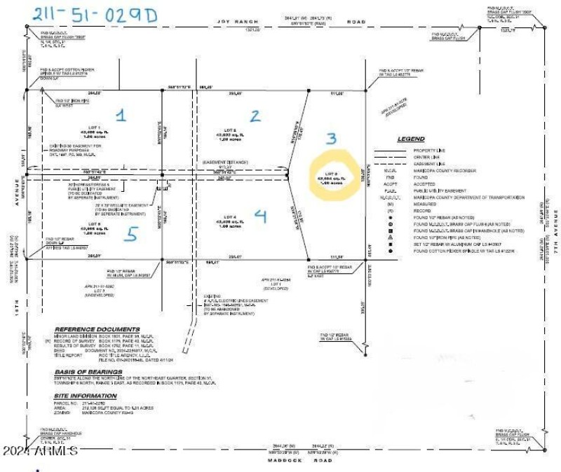 Plot Map 211-51-029 D Lot 3