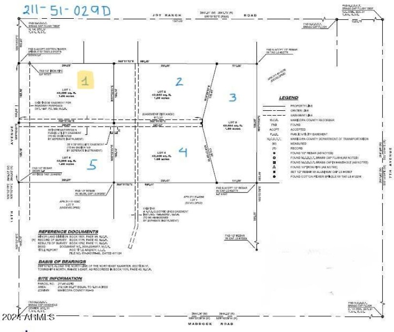 211-51-029 D_Proposed Splits-Lot 1