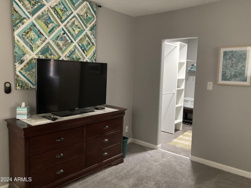 primary bedroom w-tv