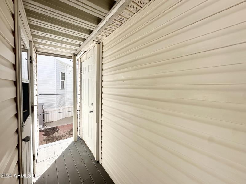 LAUNDRY/SHED ENTRY DOORS OFF DECK