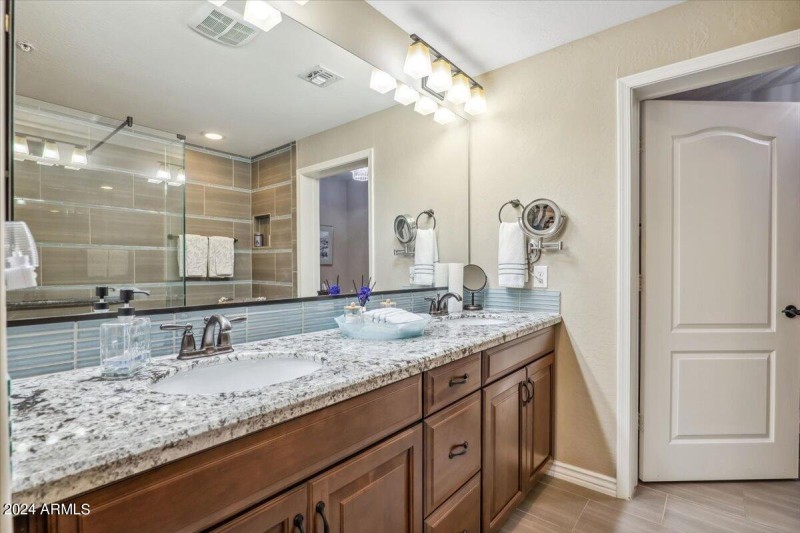 Primary Bathroom with Raised Vanity