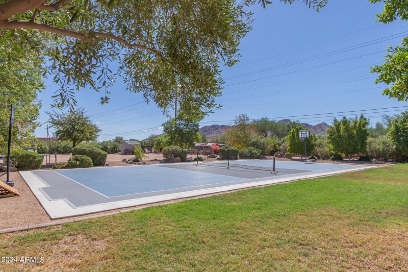 Huge concrete sport court area