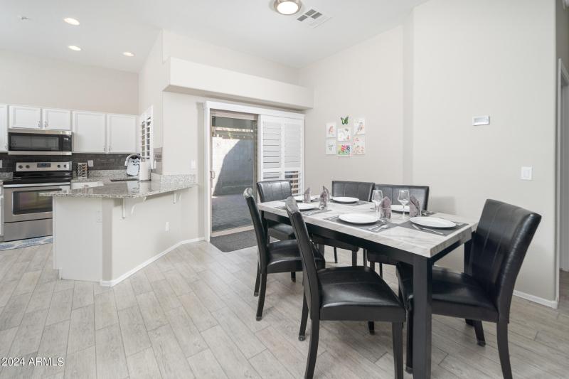 Dining from living room