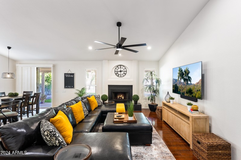 Family Room Opens to Kitchen