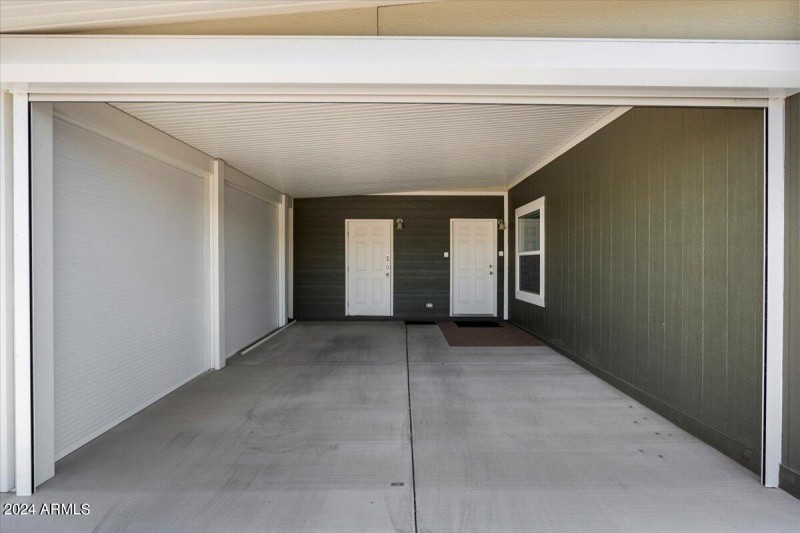 Enclosed Carport