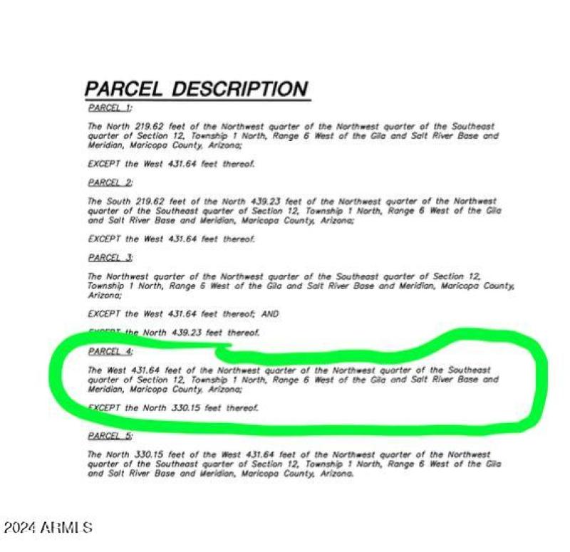 PARCEL 4 LEGAL DESC