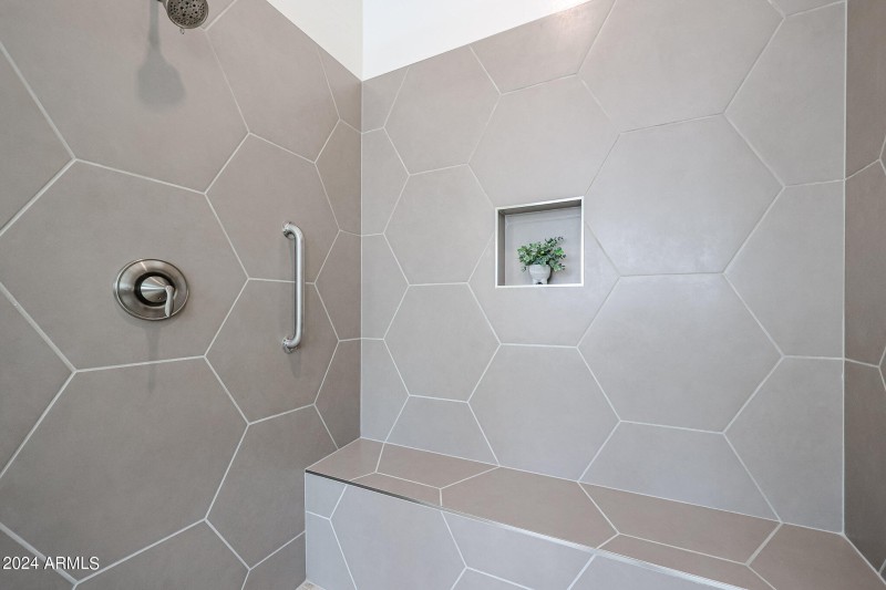 Large Walk-In Tiled Shower